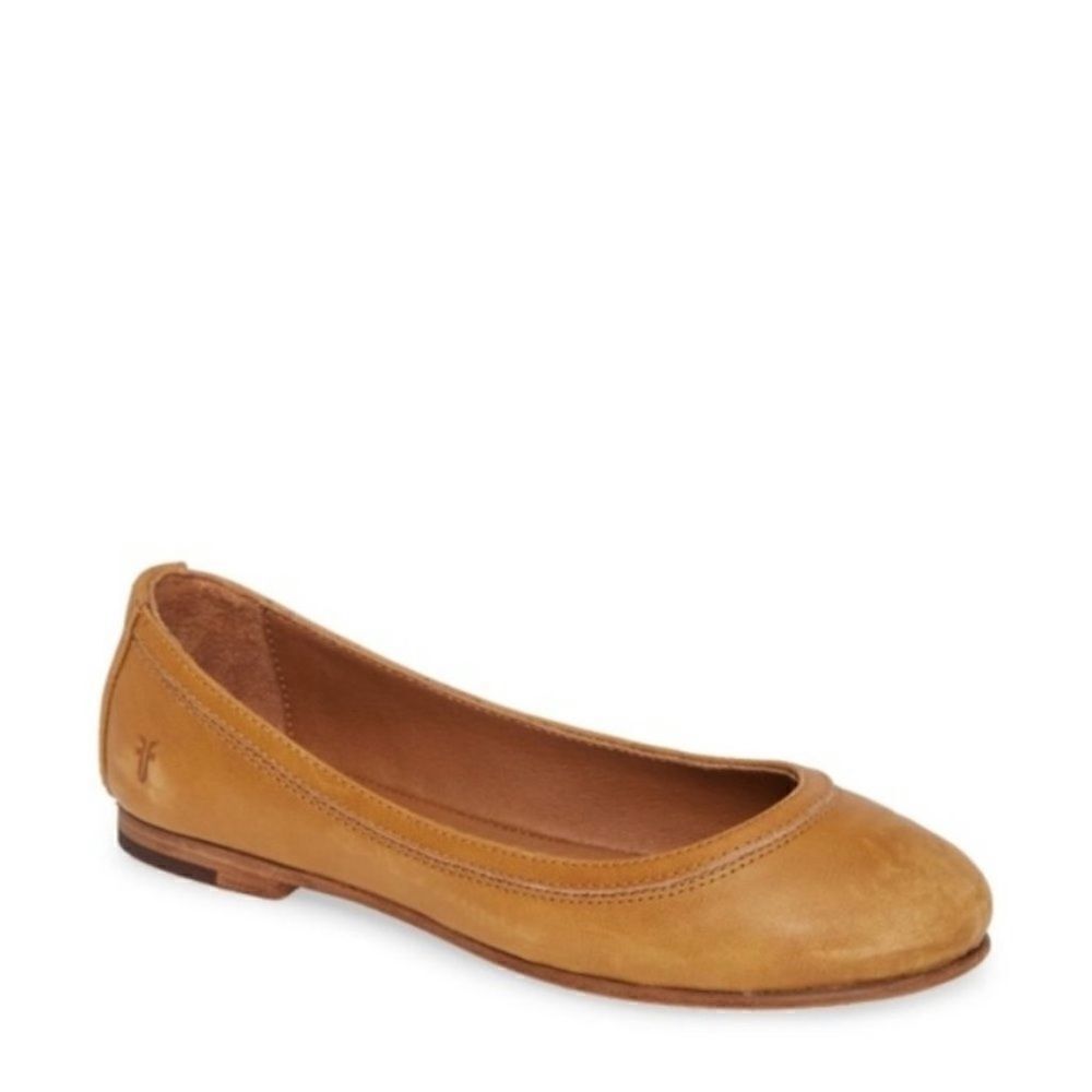 FRYE Carson Yellow Marigold Ballet Flats | Size 7